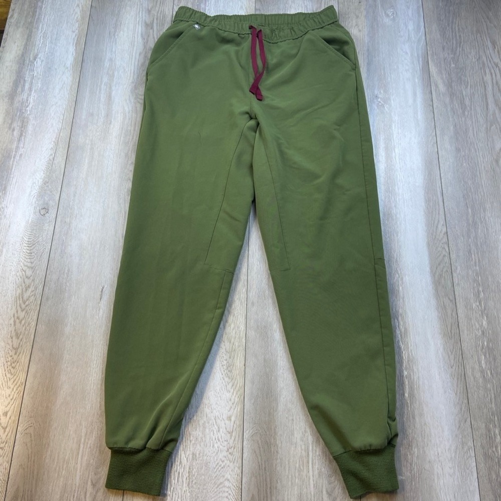 FIGS Tansen Jogger Scrub Pants Mens Medium Green Stretch Workwear Casual Men